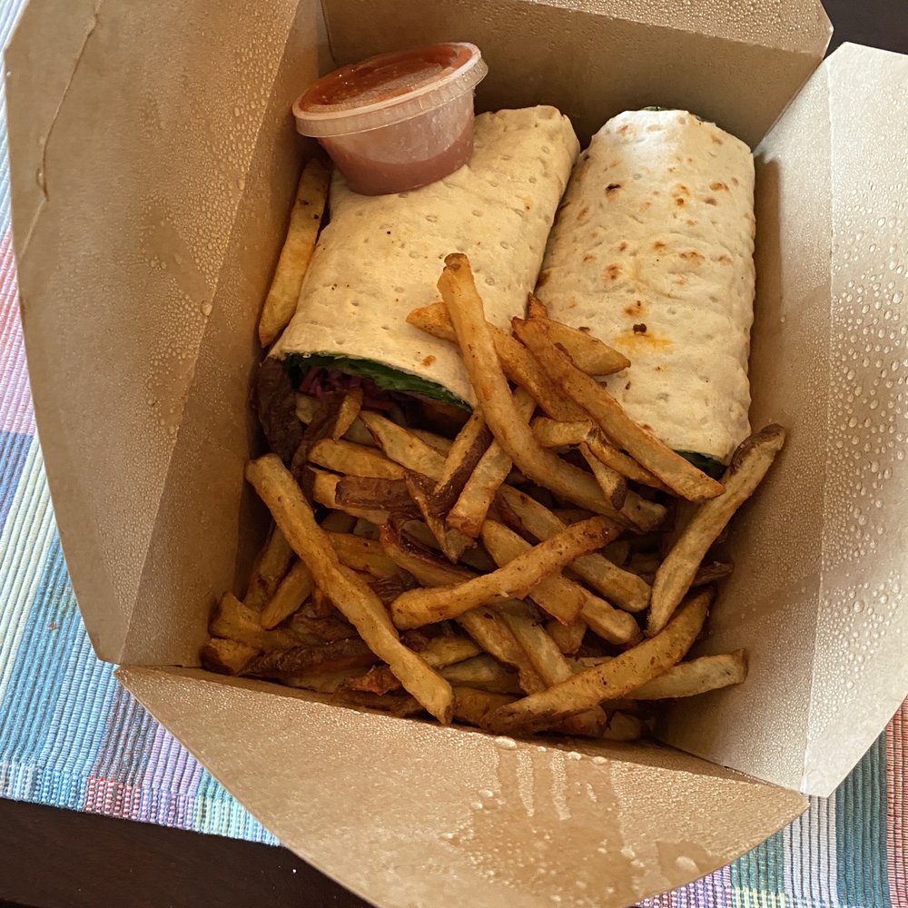 Quickie Too - Sweet Jamaican wrap with spicy fries - Wraps Near Me - Tacoma, Washington Quickie Too - Sweet Jamaican wrap with spicy fries - Wraps Near Me - Tacoma, Washington