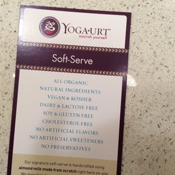 Yoga-urt - All organic, vegan, kosher & gluten free. LOVE IT. - Ice Cream & Frozen Yogurt Near Me - Glendale, California