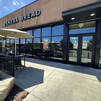 Panera Bread - Entrance and outdoor dining - Salad Near Me - Murrieta, California