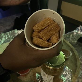 Bubbakoo's Burritos - Churros and they come with Carmel which was delicious, and I am not typically a Carmel fan. - New Mexican Cuisine Near Me - Indianapolis, Indiana Bubbakoo's Burritos - Churros and they come with Carmel which was delicious, and I am not typically a Carmel fan. - New Mexican Cuisine Near Me - Indianapolis, Indiana