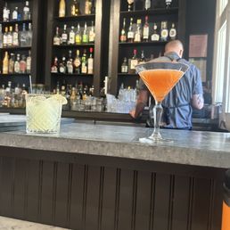 Low bar top at the end. Felt like the kid's table lol