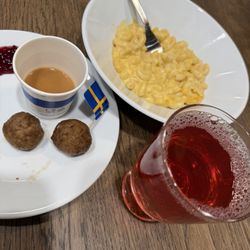 IKEA Restaurant - Mac & Cheese with a side of Swedish meatballs!