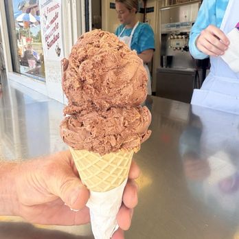 Guptill's Ice Cream - Big double scoop of chocolate ice cream in a waffle cone. - Ice Cream & Frozen Yogurt Near Me - Cohoes, New York