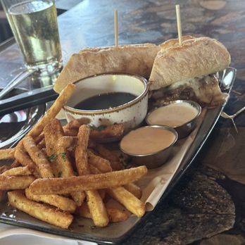 Lazy Dog Restaurant & Bar - Pot Roast Beef Dip - New American Near Me - Concord, California Lazy Dog Restaurant & Bar - Pot Roast Beef Dip - New American Near Me - Concord, California