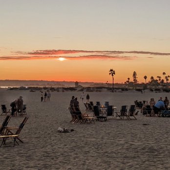 Hotel del Coronado, Curio Collection by Hilton - Sunset at Coronado beach right in front of Hotel Del - Coronado, CA