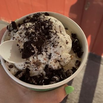 Westview Farm Creamery - Toasted Coconut icecream, salted caramel icecream, and Oreo crumble - Ice Cream & Frozen Yogurt Near Me - Monson, Massachusetts