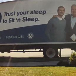 Look who just pulled up with another new mattress for us!