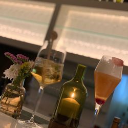 Hotel Rathaus Wein & Design - George's amazing creations at the bar!