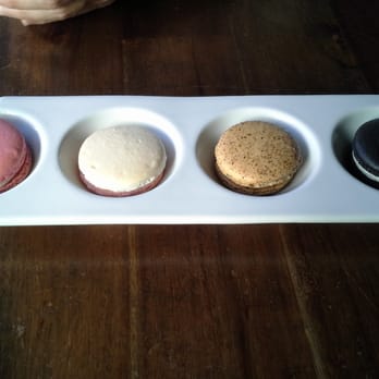 Caffe Concerto - Pretty macarons: rose, montibello, espresso and black sesame - Pizza Near Me - Los Angeles, California Caffe Concerto - Pretty macarons: rose, montibello, espresso and black sesame - Pizza Near Me - Los Angeles, California