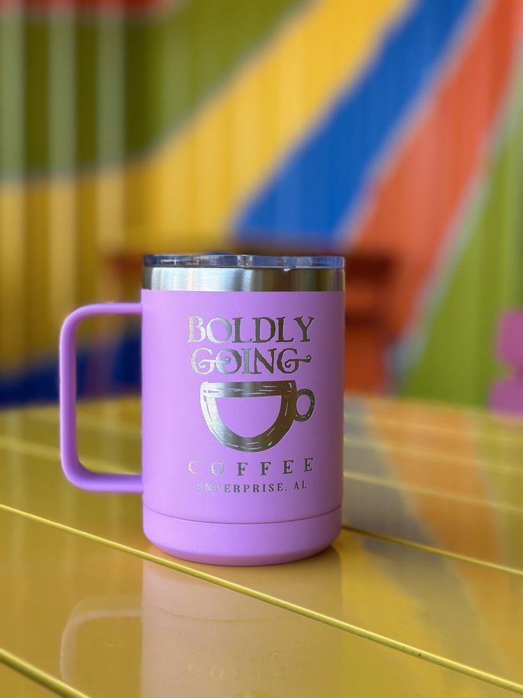 Boldly Going Coffee Shop Logo