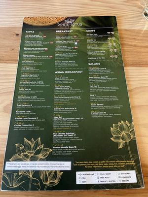 Menu photo 5 White Lotus Cafe Colorado Springs, CO