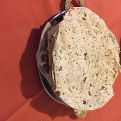 India Town - Thali comes with papad and buttter naan.