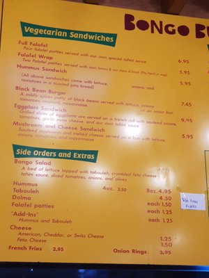 Menu photo 7 Bongo Burger Berkeley, CA