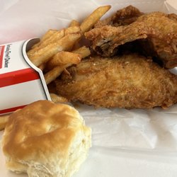 KFC - 2 piece meal with fries, biscuit