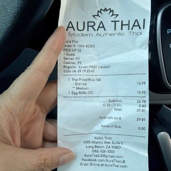 Aura Thai - Thai Near Me - Long Beach, California