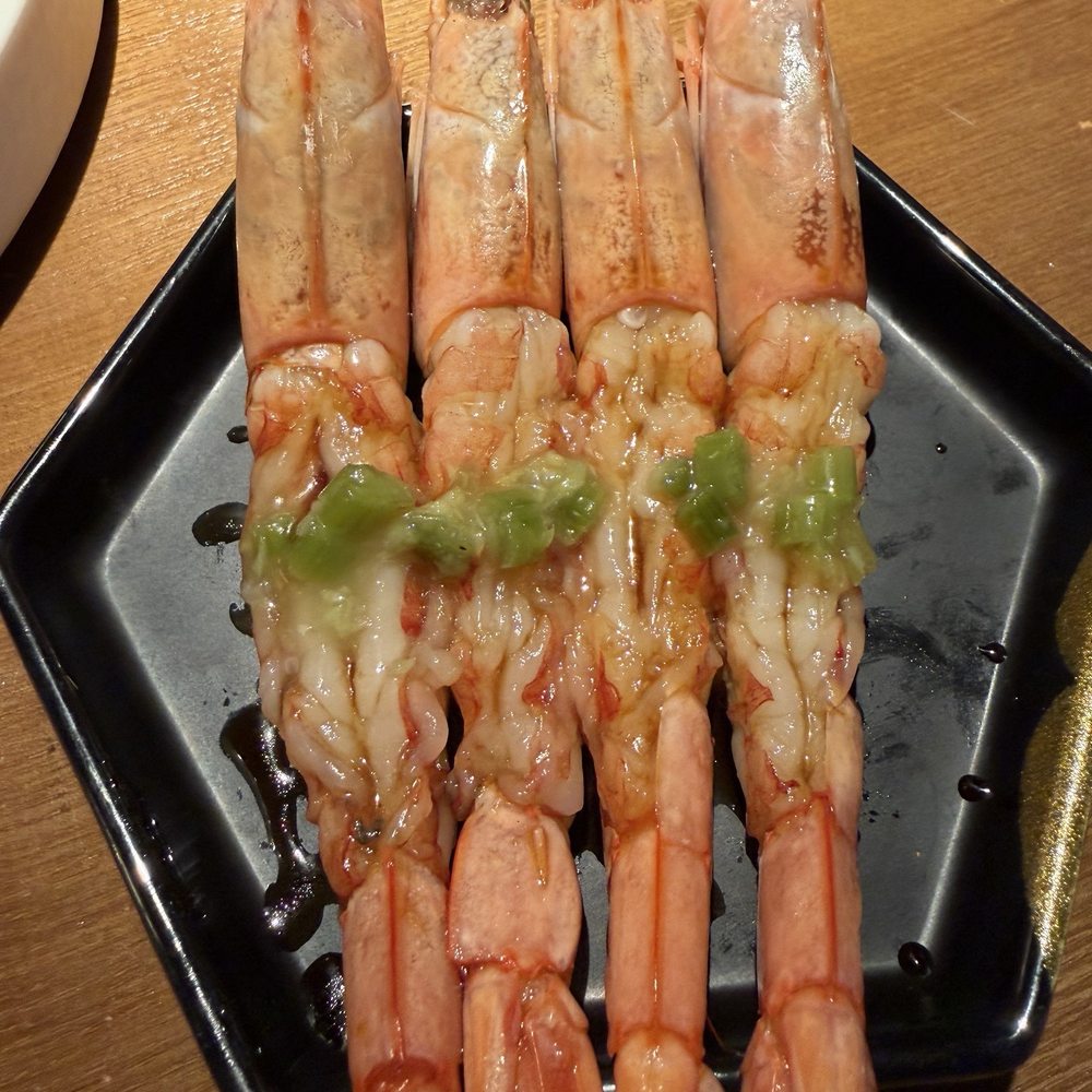Mikiya Wagyu Shabu House - Sweet shrimp app (included in the 60ish set) - Hot Pot Near Me - Flushing, New York Mikiya Wagyu Shabu House - Sweet shrimp app (included in the 60ish set) - Hot Pot Near Me - Flushing, New York