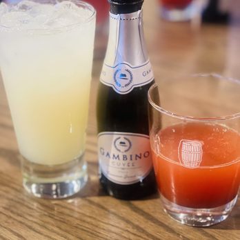 Cracker Barrel - a glass of orange juice and a bottle of champagne - Southern Near Me - Victorville, California