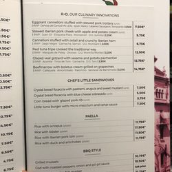 La Barra de César Anca - Menu