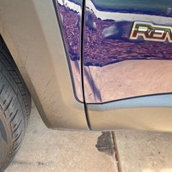 Red Carpet Car Wash - Other side with dirty plastics