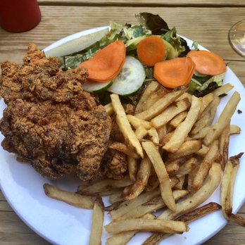 Geer Street Garden - Fried Chicken Plate (with substitute sides) - New American Near Me - Durham, North Carolina Geer Street Garden - Fried Chicken Plate (with substitute sides) - New American Near Me - Durham, North Carolina
