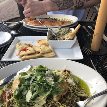 Emmett's Brewing Co - White fish and chicken pesto - New American Near Me - West Dundee, Illinois Emmett's Brewing Co - White fish and chicken pesto - New American Near Me - West Dundee, Illinois