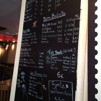 Sputnik - Part of the drink menu - French Near Me - Paris, 75
