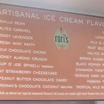 Rori’s Artisanal Creamery - Flavors - Ice Cream & Frozen Yogurt Near Me - Goleta, California Rori’s Artisanal Creamery - Flavors - Ice Cream & Frozen Yogurt Near Me - Goleta, California