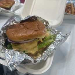 I had the snack chicken less sandwich with the smack sauce
