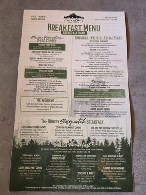 Menu photo 1 Forrester's Bar and Grill Eugene, OR Menu photo 1 Forrester's Bar and Grill Eugene, OR