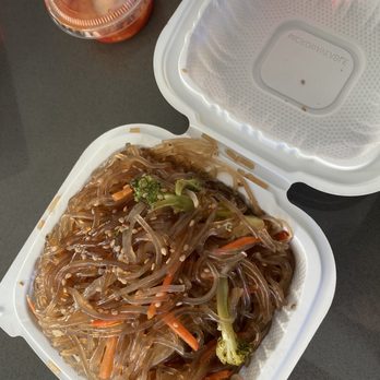 Bart Grocery & BBQ - Japchae (packed small container, $9) - good!  Just enough seasoning so as not to be too salty or sweet, but good enough to eat on its own. - Grocery Near Me - Daly City, California
