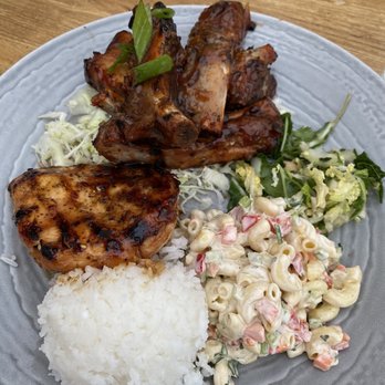 Duke's La Jolla - Ribs and Chicken Plate - New American Near Me - La Jolla, California Duke's La Jolla - Ribs and Chicken Plate - New American Near Me - La Jolla, California