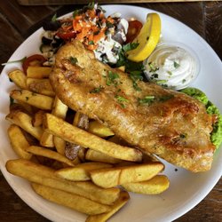 McGinn's Hop House - Hake and chips