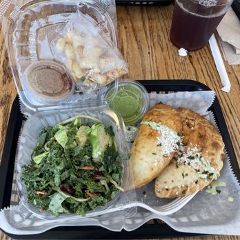 The Empanada Cookhouse - 2 Two Empanadas Meal - with Kale Slaw Salad as a side - Empanadas Near Me - Dallas, Texas The Empanada Cookhouse - 2 Two Empanadas Meal - with Kale Slaw Salad as a side - Empanadas Near Me - Dallas, Texas