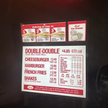 In-N-Out Burger - Drive thru menu - Burgers Near Me - Irvine, California In-N-Out Burger - Drive thru menu - Burgers Near Me - Irvine, California