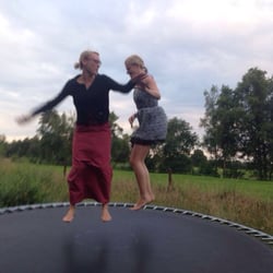 Gut Bröckelmeyer - Trampolin an der Weide
