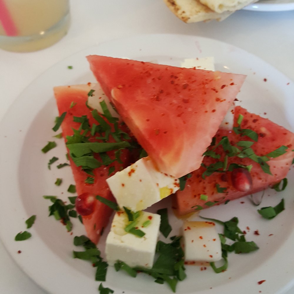 Cafe Munir - Watermelon feta salad - Lebanese Near Me - Seattle, Washington Cafe Munir - Watermelon feta salad - Lebanese Near Me - Seattle, Washington