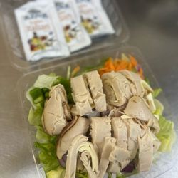 Antonio's Deli - Large Turkey and American chess salad