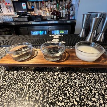 Slurping Turtle - Sake flight. - Sushi Bars Near Me - Columbus, Ohio