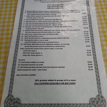 Big John's Texas BBQ - Menu - Barbeque Near Me - Page, Arizona Big John's Texas BBQ - Menu - Barbeque Near Me - Page, Arizona