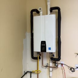 Tankless water heater.