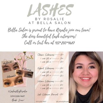 Bella Salon - Lashes by Rosalie - Hair Salons Near Me - Albany, Kentucky
