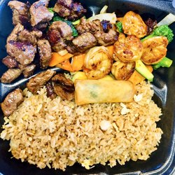 Mars Hibachi and wings  - Hibachi Steak & Shrimp