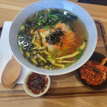 Baro Gimbap - Bamquet noodle - anchovy broth, simple & tasty! - Korean Near Me - Fullerton, California