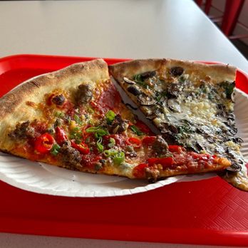 Mama's Boy - Sausage Slice Mushroom Slice - Pizza Near Me - Oakland, California Mama's Boy - Sausage Slice Mushroom Slice - Pizza Near Me - Oakland, California