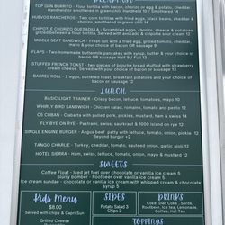 Flight Deck Grill - Updated menus. May 2025