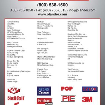 Olander Fasteners - Hardware Stores Near Me - Rancho Cordova, California Olander Fasteners - Hardware Stores Near Me - Rancho Cordova, California