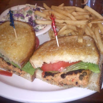 Capurro's - Salmon burger, fries and cole slaw - Seafood Near Me - San Francisco, California Capurro's - Salmon burger, fries and cole slaw - Seafood Near Me - San Francisco, California