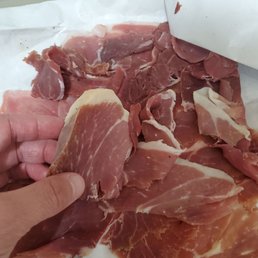 This is not how you cut prosciutto or any other coldcut. So disappointed to pay $17