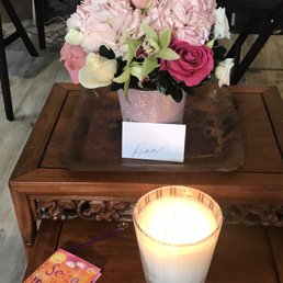 Floral arrangement from Leo's Metropolitan Florist.
