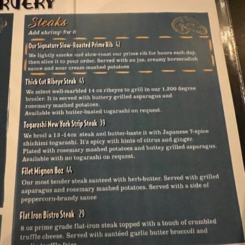 The Carvery - Menu Dec 2022 - Steakhouses Near Me - Long Beach, California